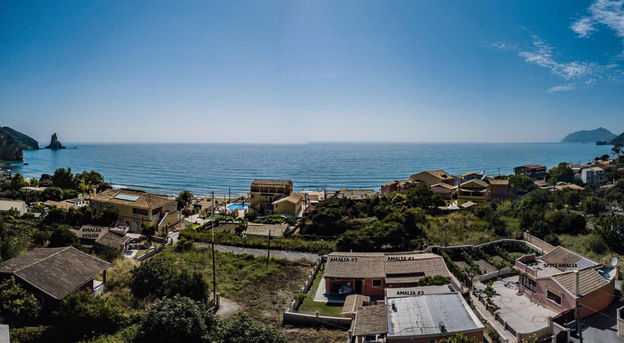 Amalia Cottages Agios Gordios  Dış mekan fotoğraf